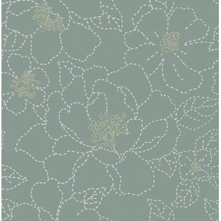 ACCENTUATIONS BY MANHATTAN COMFORT Indianapolis Unpasted Floral Roll