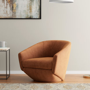 HOKKU DESIGNS Zikeria Upholstered Swivel Club Chair (Set of 2)