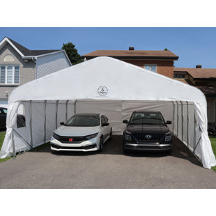 GAZEBO PENGUIN 18 Ft. W x 20 Ft. D Garage White