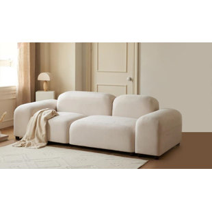 AINE HOME 92" Round Arm Modular Loveseat
