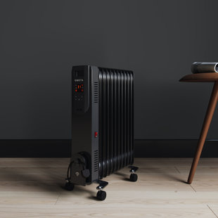 TGC Distributors 2500W Electric High Efficiency Radiator Space Heater with Adjustable Thermostat , Remote Included