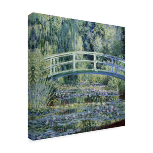 TRADEMARK FINE ART " Monet Japanese Bridge LI " by Claude O Monet