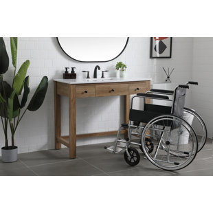 HOKKU DESIGNS Katona 42'' Single Bathroom Vanity with Engineered Marble Top