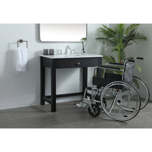 HOKKU DESIGNS Katona 36'' Single Bathroom Vanity with Engineered Marble Top