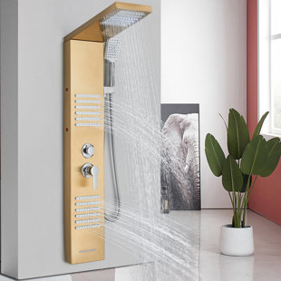 ALENARTWATER 48" Shower Panel with Fixed Shower Head