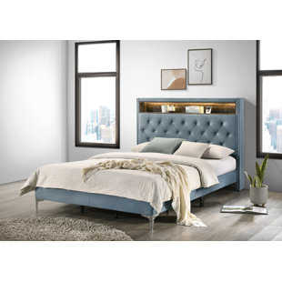 EUHOMEDESIGN Massivholzbett Javan mit Stauraum