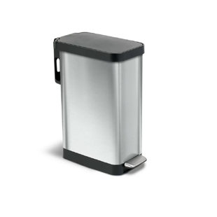 GLAD™ 12 Gallon Stainless Steel Step Trash Can