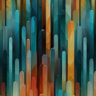 DESIGN ART Popart Abstract Popsicle Parade I Semi Sheer Single Curtain Panel Panel