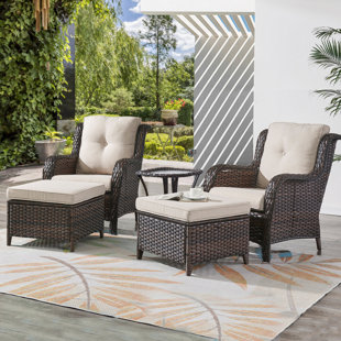 HUMMUH Carolina 2 - Person Outdoor Seating Group with Cushions