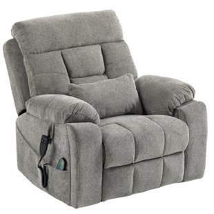 LATITUDE RUN® Dual Motor Lift Chair Lay Flat Recliner, Extra Wide Big Man Power Recliner 400 lbs