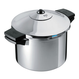 Kuhn Rikon Duromatic Inox Stainless Steel Pressure Cooker for All Hobs, Side Grips