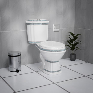 THE RENOVATORS SUPPLY INC. Dual-Flush Elongated Two-Piece Toilet (Seat Included)