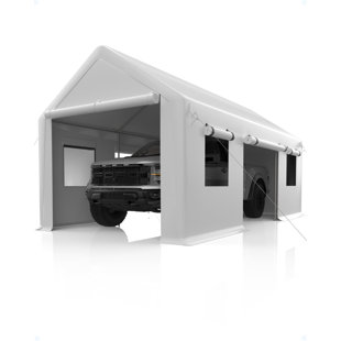 HOMHOUGO Carport 13'X20' Portable Garage