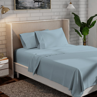 WAYFAIR SLEEP™ Adelaja 300 Thread Count Organic 100% Cotton Cool & Crisp Percale Weave Sheet Set