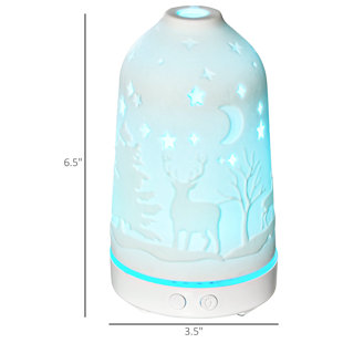 Kaden Ena INC 0.03 Gallons Cool Mist Ultrasonic Console Humidifier with Adjustable Humidistat for 269 Cubic Feet