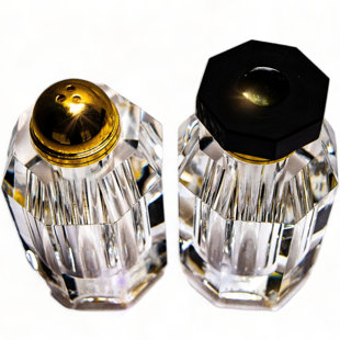 ARCAICO Ambrosia Crystal Salt And Pepper Shaker Set