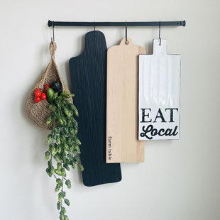 MEANS4MODES "Eat Local" - Serving Board Collection 3 Set - Organic Wall Décor