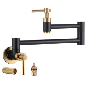 IVIGA Brass Wall Mounted Two-Handle Pot Filler