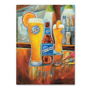 MILLER COORS "Darts" by Blue Moon Painting Print on Wrapped Canvas