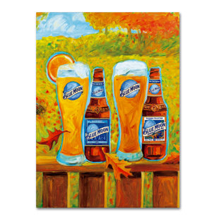 MILLER COORS "Harvest" by Blue Moon Painting Print on Wrapped Canvas