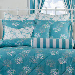 VICTOR MILL Captiva Striped Cotton Reversible Pillow Cover