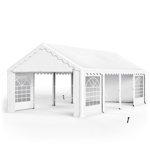 ARLMONT & CO. Tammetha 13 Ft. W X 26 Ft. D Steel Canopy Tent With 4 Side Walls Heavy Duty Party Tents For Parties
