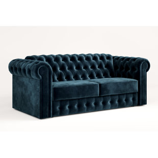 JAYBE (STEVRO) 3-Sitzer Schlafsofa Chesterfield aus Samt