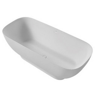 CLOVIS GOODS Size 67" x 30" Freestanding Soaking Solid Surface Bathtub