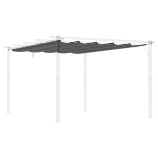 Brinli Dakota Fields Dark Grey Polyester Replacement Canopy for Pergola