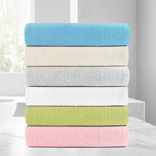 BED BATH FASHIONS Dan River 24 Piece Popcorn Cotton Bath Towel Set