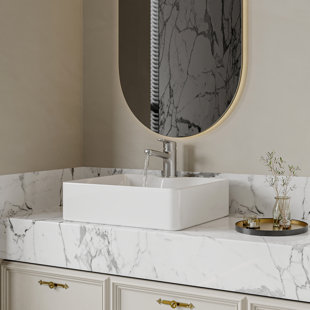 ERIDANUS 480 mm Rechteckiges Aufsatz-Waschbecken Denbigh