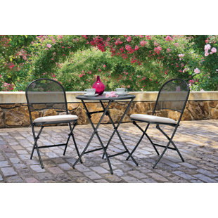 KETTLER USA Cafe Napoli 3-Piece Folding Bistro Set