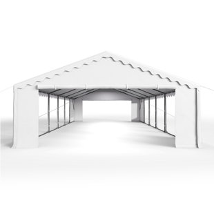 ARLMONT & CO. Syritta 20 Ft. W x 40 Ft. DSteel Canopy Tent With 6 Side Walls Heavy Duty Party Tents For Parties