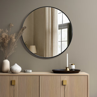 EBERN DESIGNS Karrina Round Metal Accent Mirror