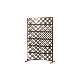 EASCOM Yoan Patio Outdoor Privacy Screen 6 - Panel Freestanding, Decorative Room Divider