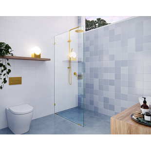 GLASS WAREHOUSE Vela 36 in. x 78 in. Fully Frameless Single Fixed Shower Panel