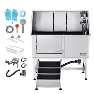 STELLWEILAN TESSBERG 61'' H x 50'' W x 27'' D Stainless Steel Grooming Tub