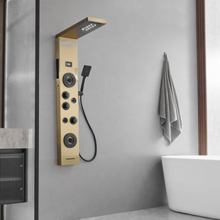 VIBRANTBATH 51.57'' Shower Panel with Fixed Shower Head