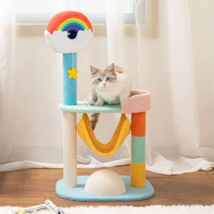 HAPPY & POLLY 33.85'' H Cat Tree