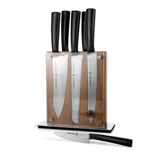 SCHMIDT BROTHERS CUTLERY Schmidt Brothers™ Cutlery Carbon 6, 7-Piece Knife Block Set