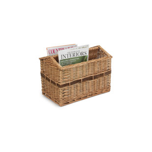 HIGHLAND DUNES Wicker Magazine Rack Holder