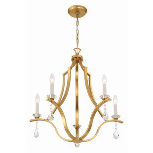 CRYSTORAMA Perry 5 - Light Dimmable Classic / Traditional Chandelier