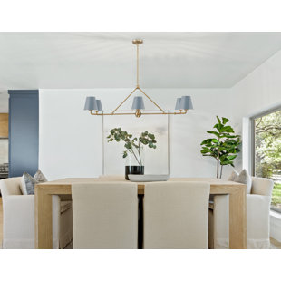 CRYSTORAMA Xavier 6 - Light Dimmable Linear Chandelier
