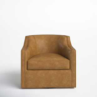 BIRCH LANE™ Kate Leather Swivel Armchair