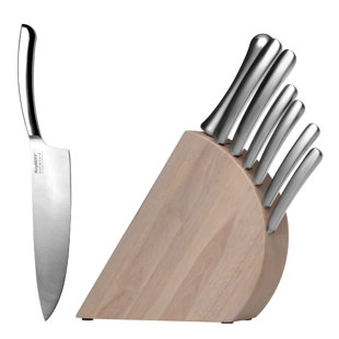 BergHOFF Concavo 8Pc Stainless Steel Cutlery Set and Knife Block