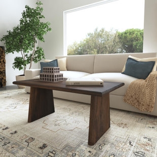 INDIGO ROAD BY EGYPT SHERROD Trapezium Plank Wood Coffee Table