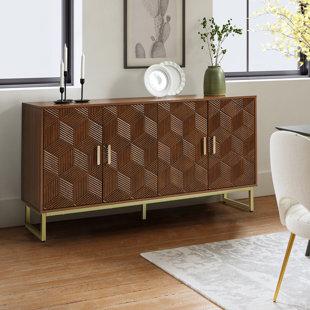 WILLA ARLO™ INTERIORS Ayon 63'' Sideboard with Solid Wood Door and Adjustable Shelfs