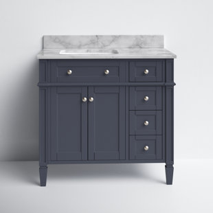 BIRCH LANE™ Lakeland 36'' Single Bathroom Vanity with Genuine Marble Top