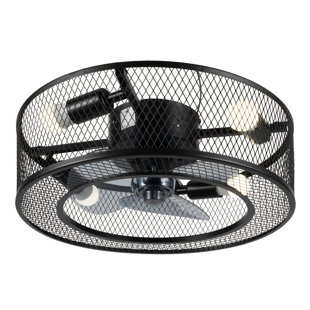 WILLISTON FORGE Hallas 18'' Ceiling Fan with Light Kit
