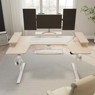 INBOX ZERO Mariita 74.8" U-Shaped Standing Desk